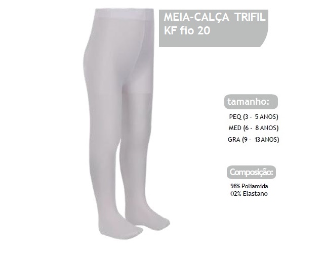 Meia-calça Trifil Infantil Fio20 Branca