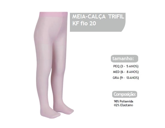 Meia-calça Trifil Infantil Fio20 Rosa