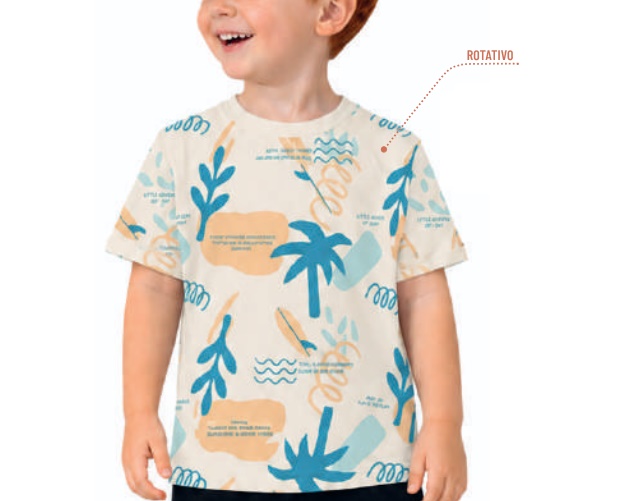 Camiseta Desayner Infantil Masculina Manga Curta Malha Estampada