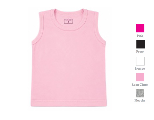 Blusa Ddn Primeiros Passos Feminina Regata Cotton