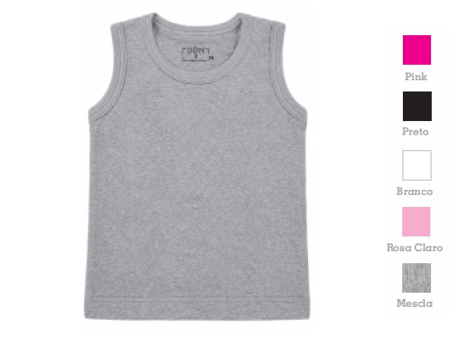 Blusa Ddn Juvenil Feminina Regata Cotton