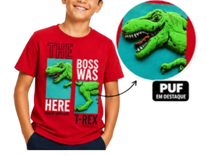 Camiseta Lookinhos Juvenil Masculina Manga Curta Malha