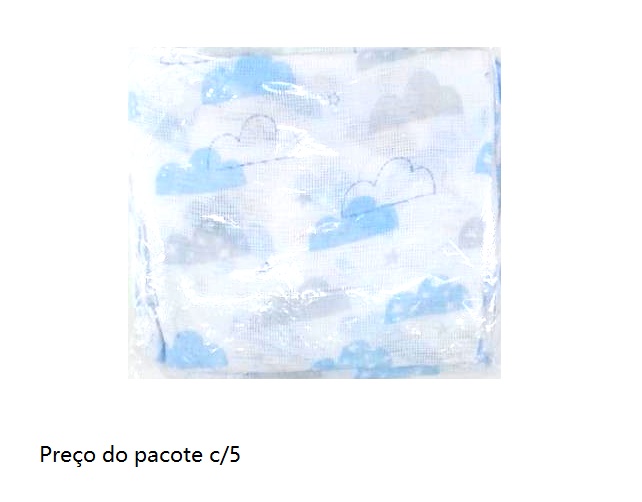 Fralda Papi 60x60cm Estampado (c/5)