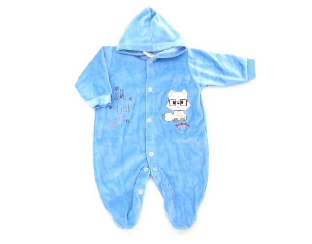 Macacão Pequenospassos Bebe Longo Plush Capuz