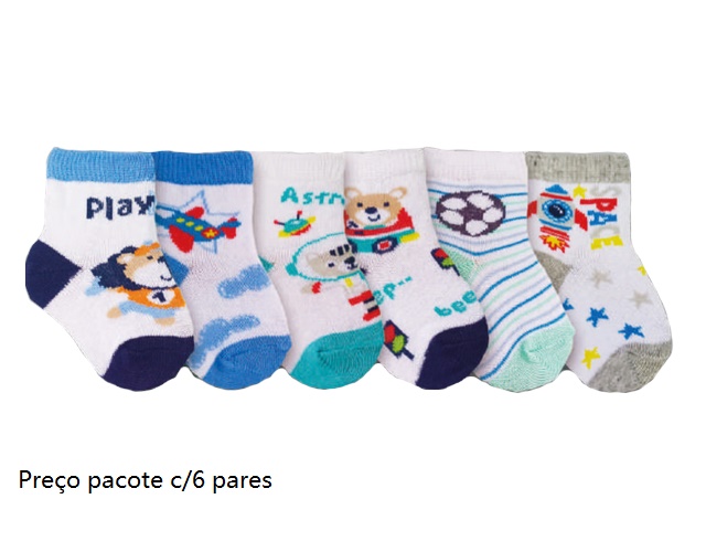Meia You Bebe Algodão (c/6)